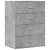 Sideboard Concrete Grey 60 x 39 x 80 cm Engineered Wood