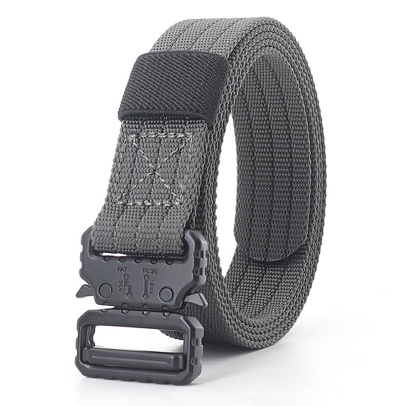 2.5cm Tactical Narrow Canvas Cobra Waist Belt - Unisex Multifunctional Streamer for Pants