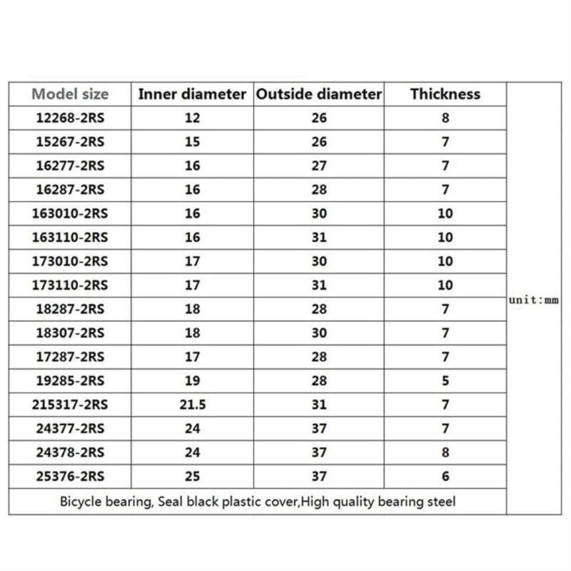 5/10Pcs 17287 RS 17287-2RS Ball Bearing 17x28x7mm 61902/17 Hybrid Ceramic Bearing MR17287 RS Free Hub Bearings Mountain Bike
