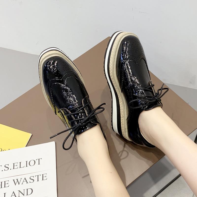 Muffin Women's Platform 2025 Autumn Block Waterproof Table Height Single Shoes Height Shoes Versatile HZB-1808