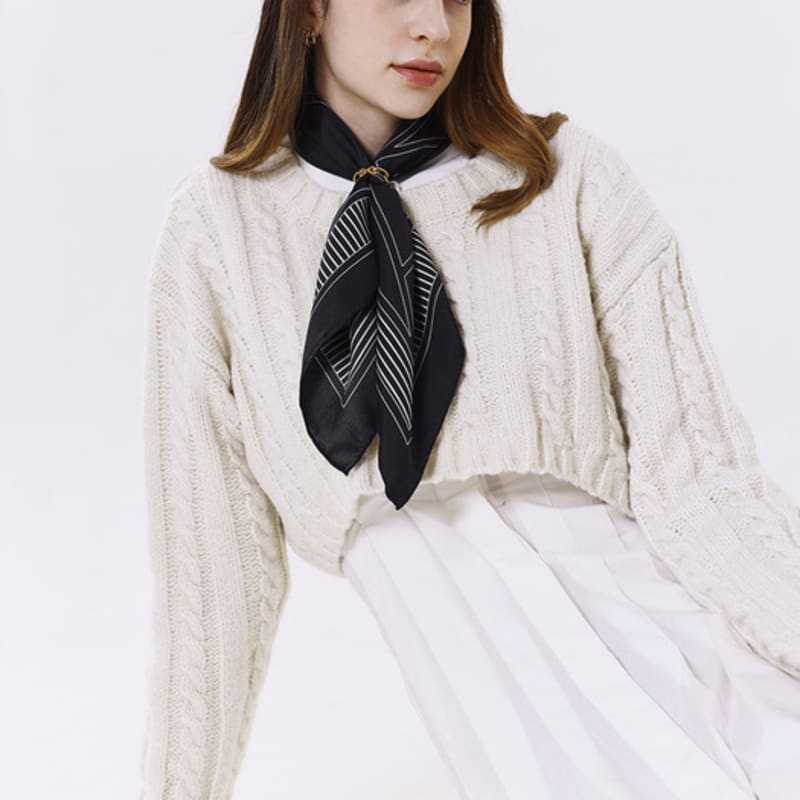 ONSZ logo silk scarf