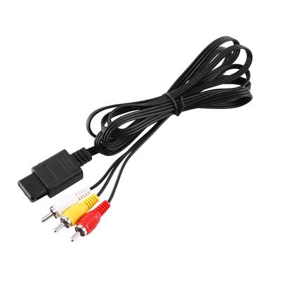 O TV Video Cord AV Composite RCA Cable for N64 Nintendo GameCube
