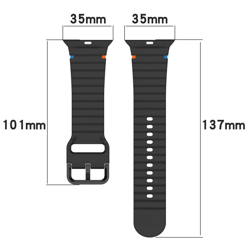 Silikonarmband für Apple Watch Band Serie 10 46 mm 42 mm 45 mm 44 mm Ultra 2 49 mm Sportarmband Correa iWatch 9 8 7 41 mm 38 mm 40 mm