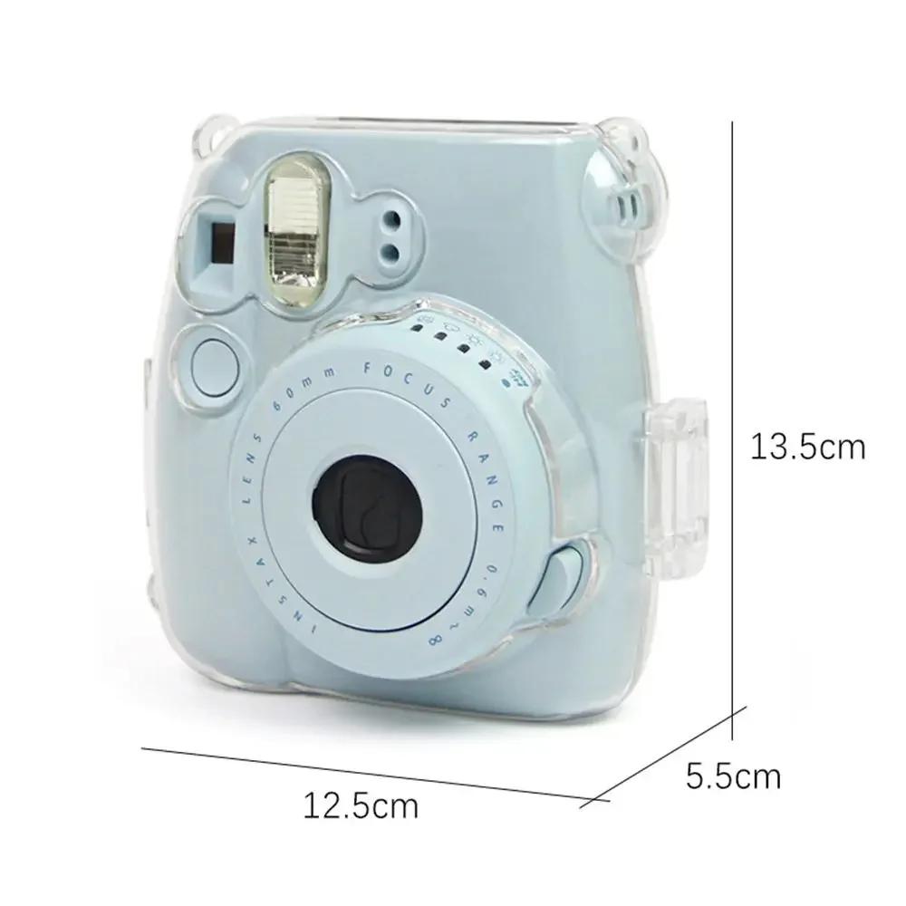 Stoßfeste Ersatz-Regenbogen-Lanyard-Kameraabdeckung Schutzhülle Transparente Aufbewahrungsbox Für Fujifilm Instax Mini 8/8+/9