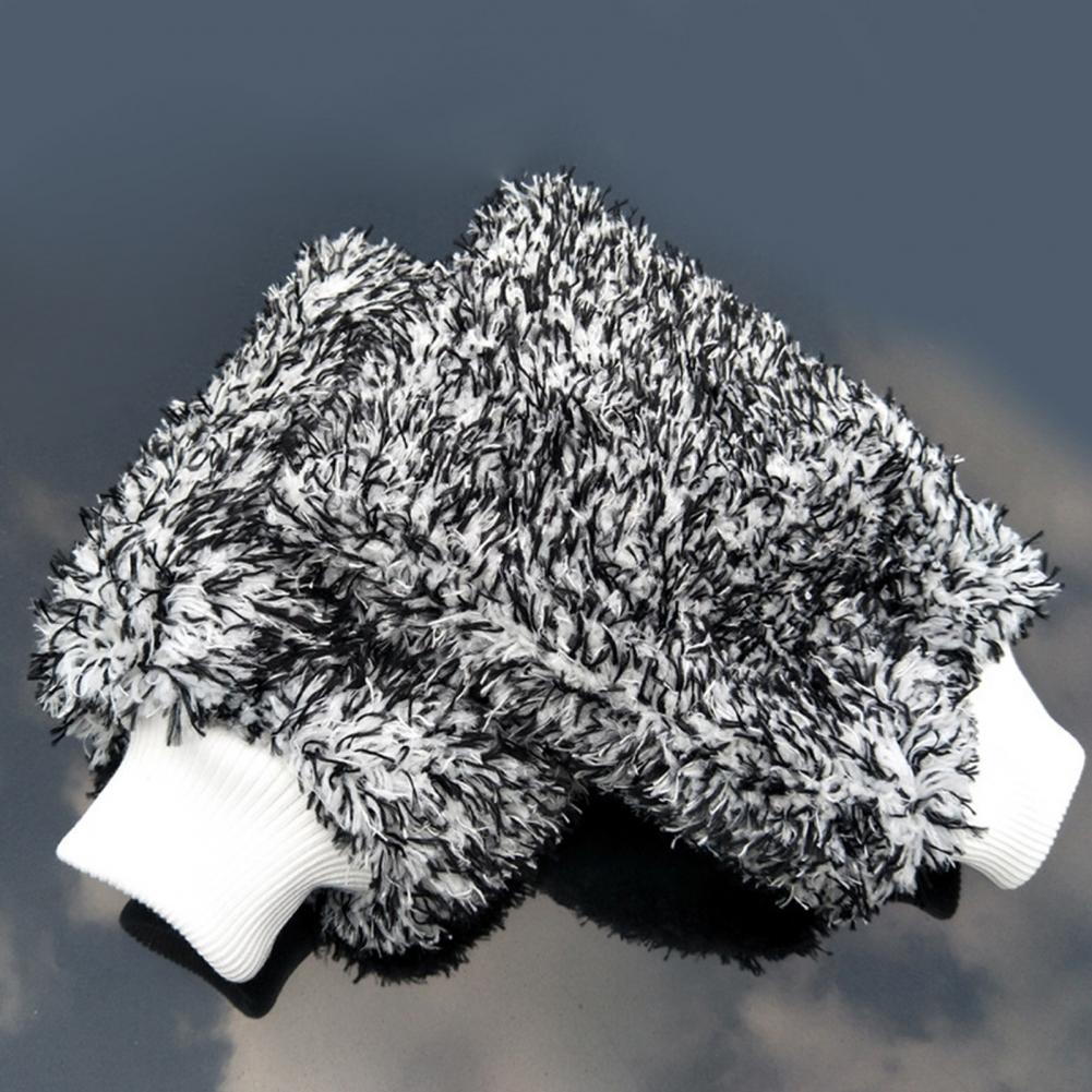 1/3Pcs Ultra-Fine Microfiber Car Wash Mitts Absorbent Microfiber Car Wash Drying Mitts Scratch & Lint-Free Cleaning Gloves for E