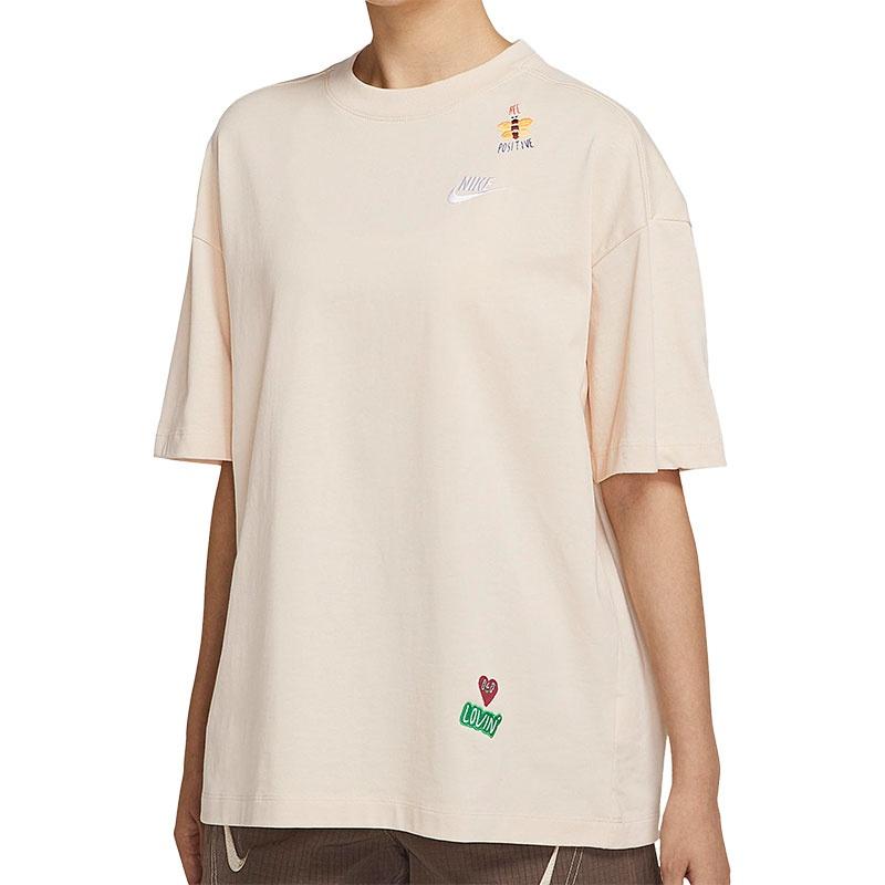 Nike Drop Shoulder Sleeve T Shirt Women's Light Yellow DM9087-228