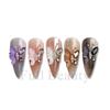 10Pcs/Set French Butterfly Diamond Nail Art DIY Stone Decorations Colorful Glitter DIY Nail Art Metal