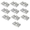 Metal Plate Clamp Butterfly Shaped Clamp Security Installation 304 Stainless Steel Material Galvanized Steel Option
