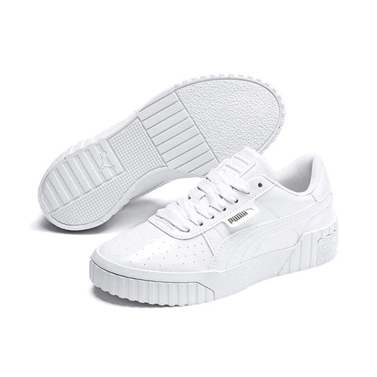 Puma Cali Lightweight Durable Wrap Low-Top Sneakers Women Sneakers White 370139-01