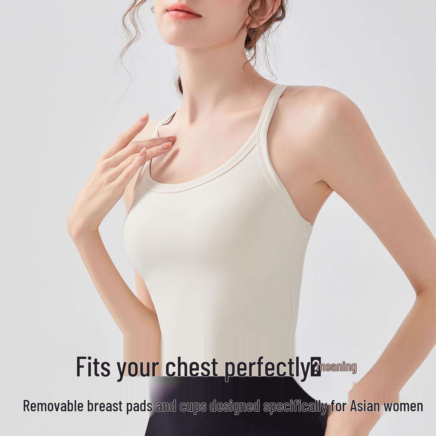 

Women s Shockproof Sports Vest - Back Design, Breathable, Tight Fit Camisole Small