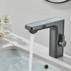 Smart Sensor LED Faucet Bathroom Basin Infrared Faucet Kitchen Sink Mixer Tap Hot and Cold Vanity Touchless Tap Digital Display