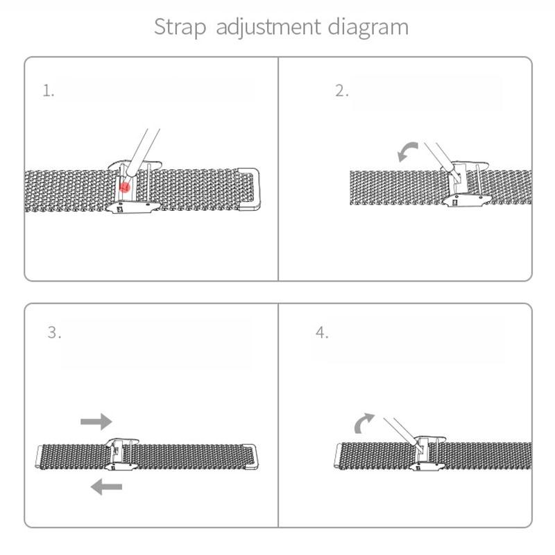 Strap Luxury Wrist Metal Wristband For Xiaomi Mi Band 3 Magnetic Steel Stainless