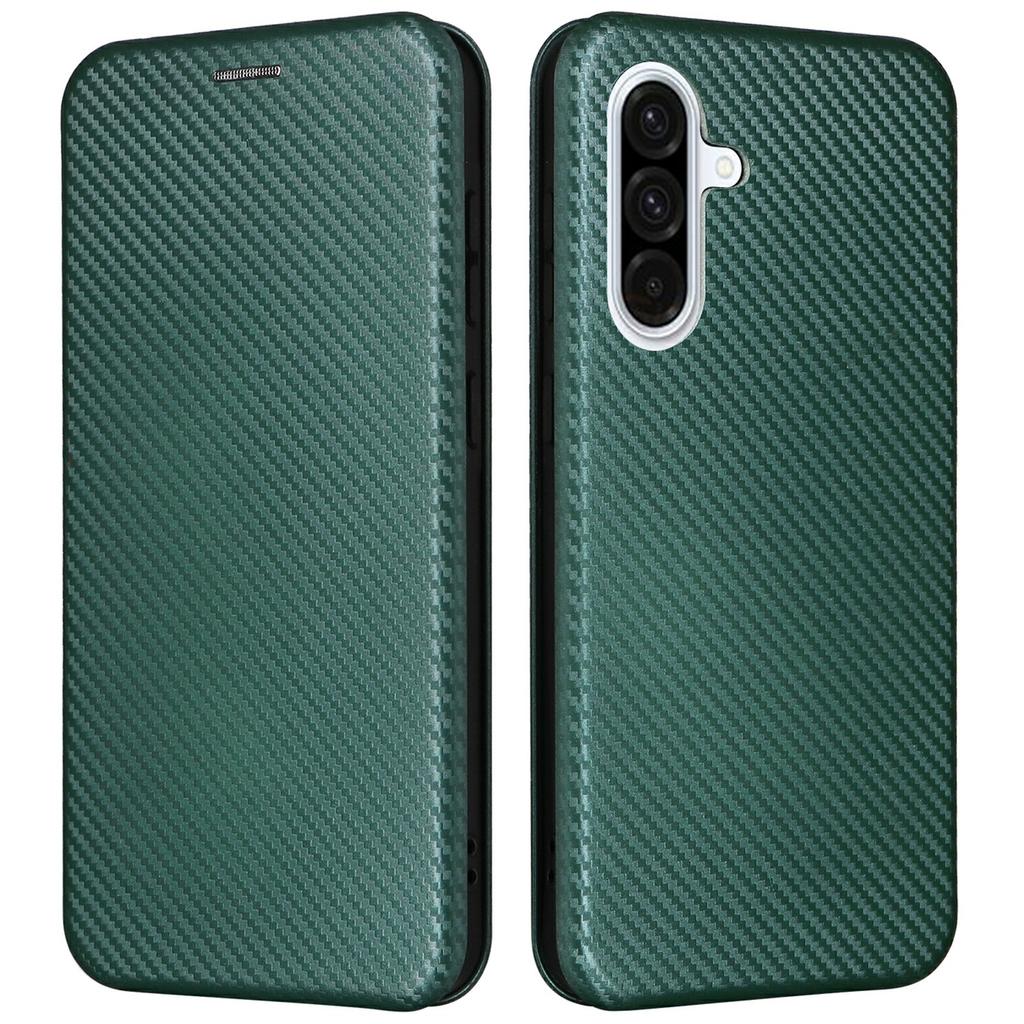 For Samsung Galaxy A26 5G Case Carbon Fiber Texture Drop-Proof PU Leather Phone Cover
