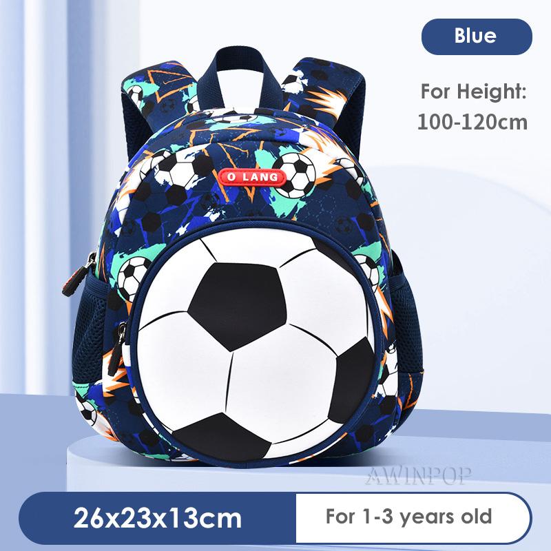 3D Voetbal Schooltassen voor Jongens Kleuter Kinderen Schoolrugzakken Student Reistas Kinder Rugzak Mochila Infantil Escolar