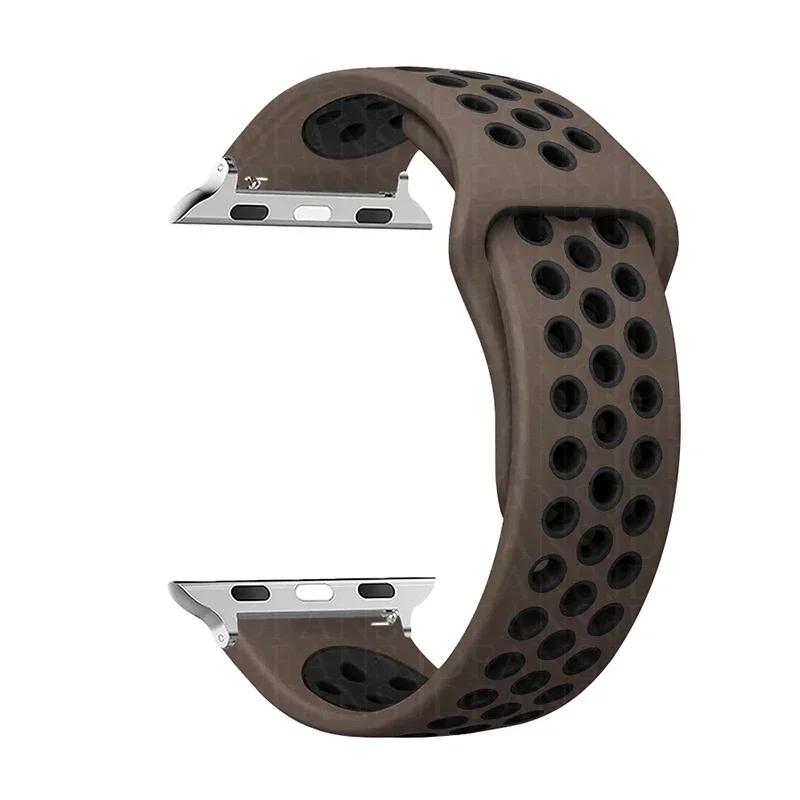 Sport Loop Strap für Apple Watch Band Ultra 2 49 mm 44 mm 40 mm 41 mm 45 mm 42 mm 38 mm Silikonarmband iWatch Serie 9-8-7 6 5 4 SE