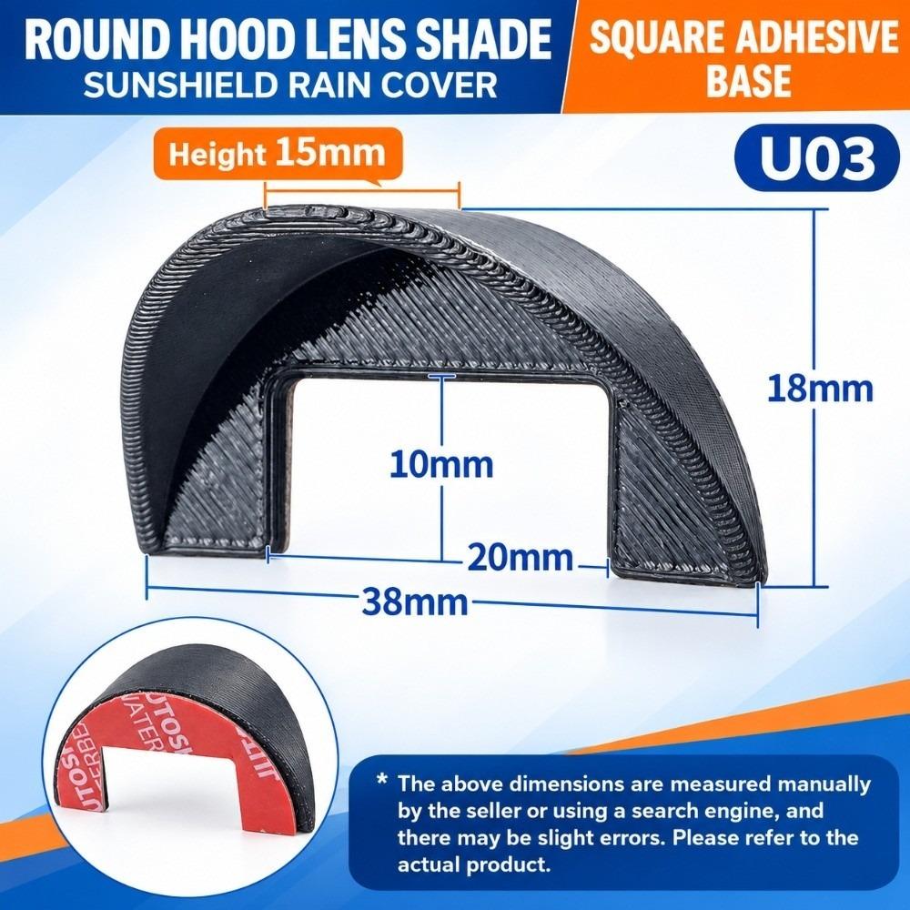Universal Car Reversing Camera Rain Cover Waterproof Car Dashcam Rain Guard Car Exterior Camera