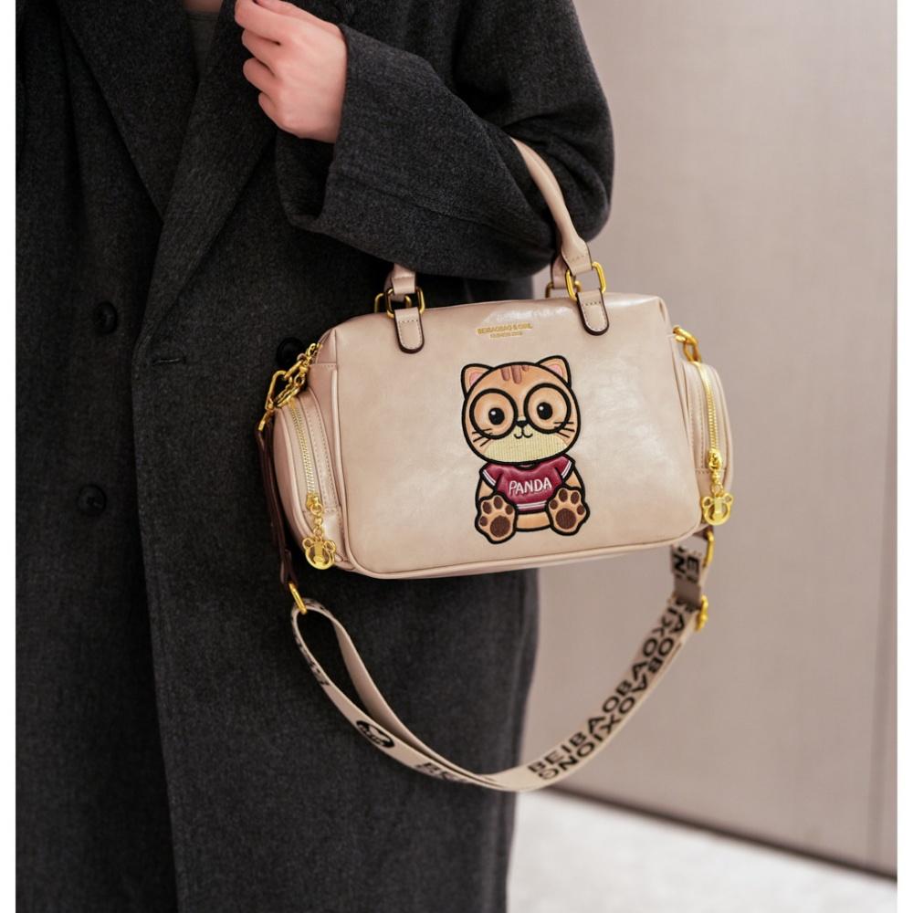BEIBAOBAO New Design Versatile Women's Handbags Fashionable Foreign Style Ladies Tote Bag Cute Cartoon Single Shoulder Bag High Sense PU Messenger Bag