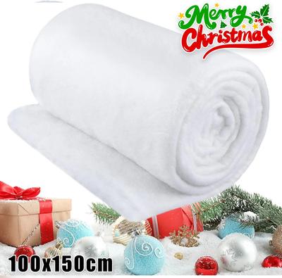 Christmas Snow Blanket Artificial Snow Blanket Fluffy Fake Snow Decorations for Christmas Winter Wonderland Scene Setting