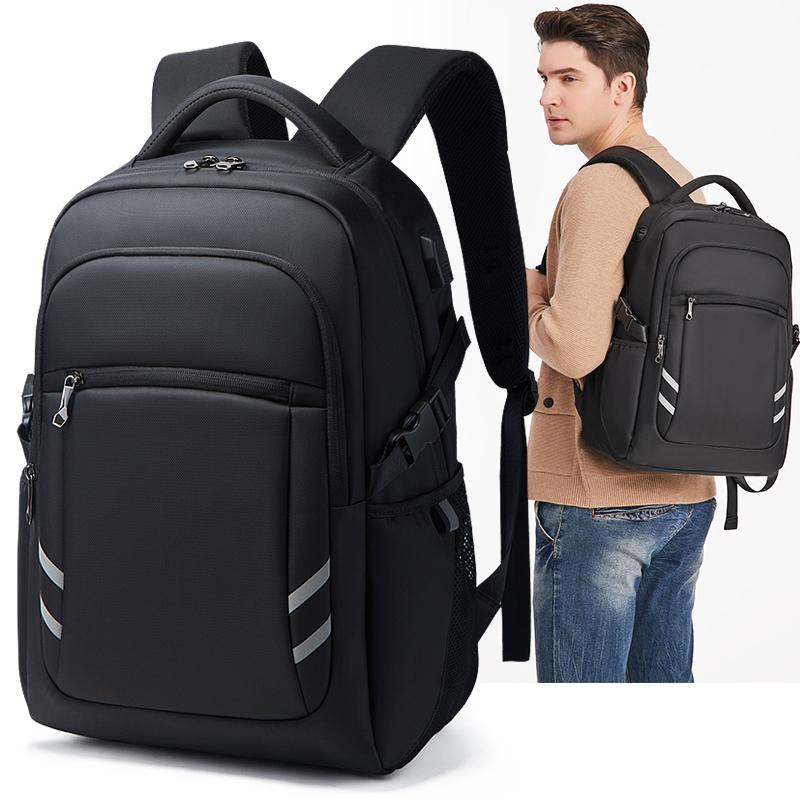New Waterproof Business Backpack Men 15.6 Inch Laptop Backpacks Anti-Theft USB Charging School Bag Travel Backpack Male Mochila