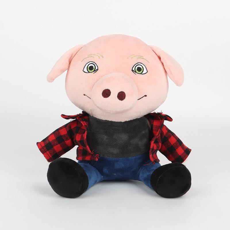 Plush Pork John Toy Animal Stuffed Doll For Kids Bedroom Decoration Playtime