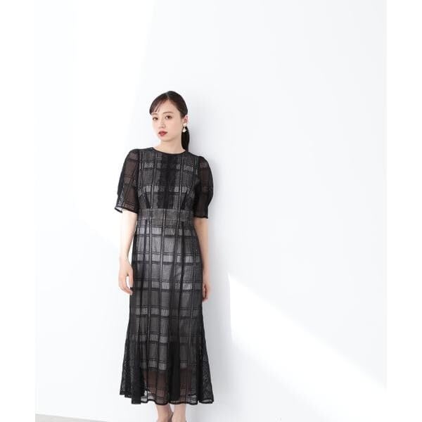 Jill by Jill Stuart Women's Lace Mermaid Casual Dress, Black