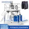 ZS-GW260D Máquina Automática de Embalagem de Pó em Sacos Pré-fabricados | Balança de 10 Cabeças | 10–50 Sacos/Minuto | 50g–5kg
