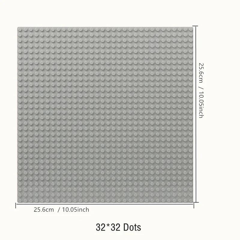 32x32 32x16 16X16 Dots Classic Base Plates MOC DIY Plastic Bricks Baseplates City Building Blocks Figures Construction Toys