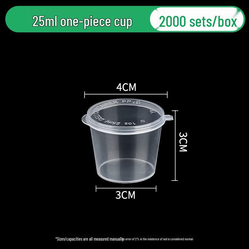 Round Disposable Sauce Cups - 25/50/100ml | Portioning & Takeaway Containers