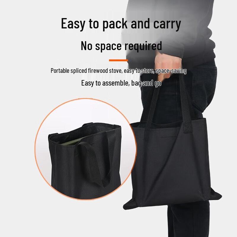 OEING Portable Foldable Outdoor Wood Burning Stove