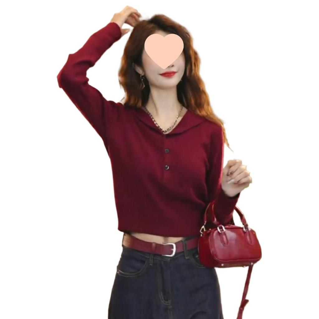 Koreanischer Strickpullover mit Kapuze für Damen - Herbstmode Nischendesign Vielseitige Strickware