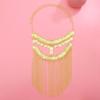 Gold Coin Veils Headband Coin Face Chain Belly Dance Jewelry Accessory Halloween Christams Cosplay Party Performances