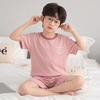 2026 Cool Boys' Ice Silk Summer Set: Lightweight Short Sleeve & Shorts