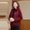 Yalu Mid-Aged Women's Warm Padded Hooded Jacket