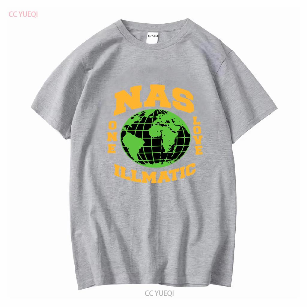 Limited Nas Illmatic Retro Hip Hop Streetwear Heavy Cotton T Shirt long or short sleeves vintage Washed Breathable Versatile