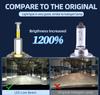 Big Power Super Bright 360 Degree LED Headlight Bulbs Long Life H7 LED for Car Headlamp Lights,2pcs.