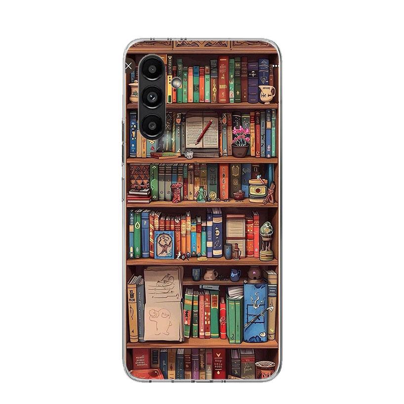 Read Books illustration Reading Phone Case For Samsung Galaxy A16 A26 A36 A56 A15 A14 A13 A55 A54 A53 A35 A34 A33 A25 A24 A23 A0
