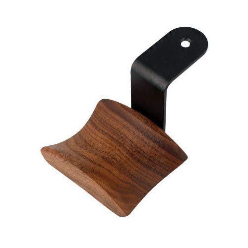 

KiaoTime Headphone Hanger Holder - Walnut Wood Headset Stand, Universal Fit (Under Desk Mount)