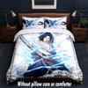 Sasuke Uchiha Design Bed Bedding Set 1 Duvet Cover + 2 Pillowcases Soft Breathable Household Bed Linens