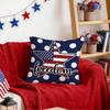 1/4pcs Free American Independence Day Cushions Pillowcase Polyester Cushion Cover Throw Pillow Pillowcover Home Car Sofa Decor