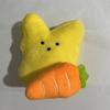Holding Carrot Easter Rabbit Plush Toys Soft Cute Animal Doll Easter Bunny Plush Doll  Easter