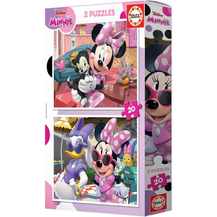 Puzzle 2 X 20 Pièces : Disney : Minnie