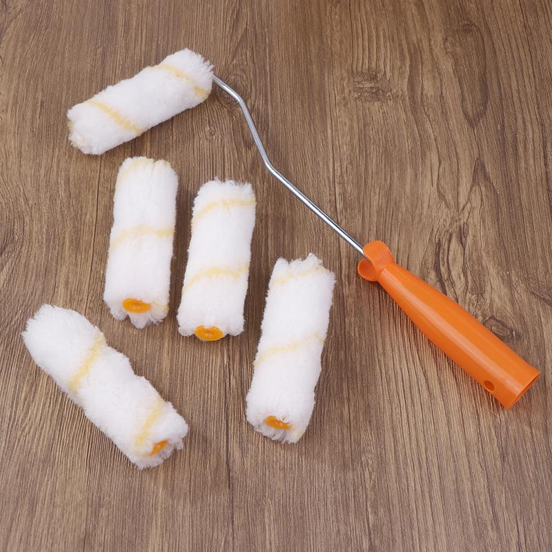 11 Adet Boya Rulosu Seti ,Başparmak Rulosu Çekirdeği Küçük Köşe Lateks Boya Rulosu Çekirdeği Küçük Rulo Aparatı Polyester Karışımı