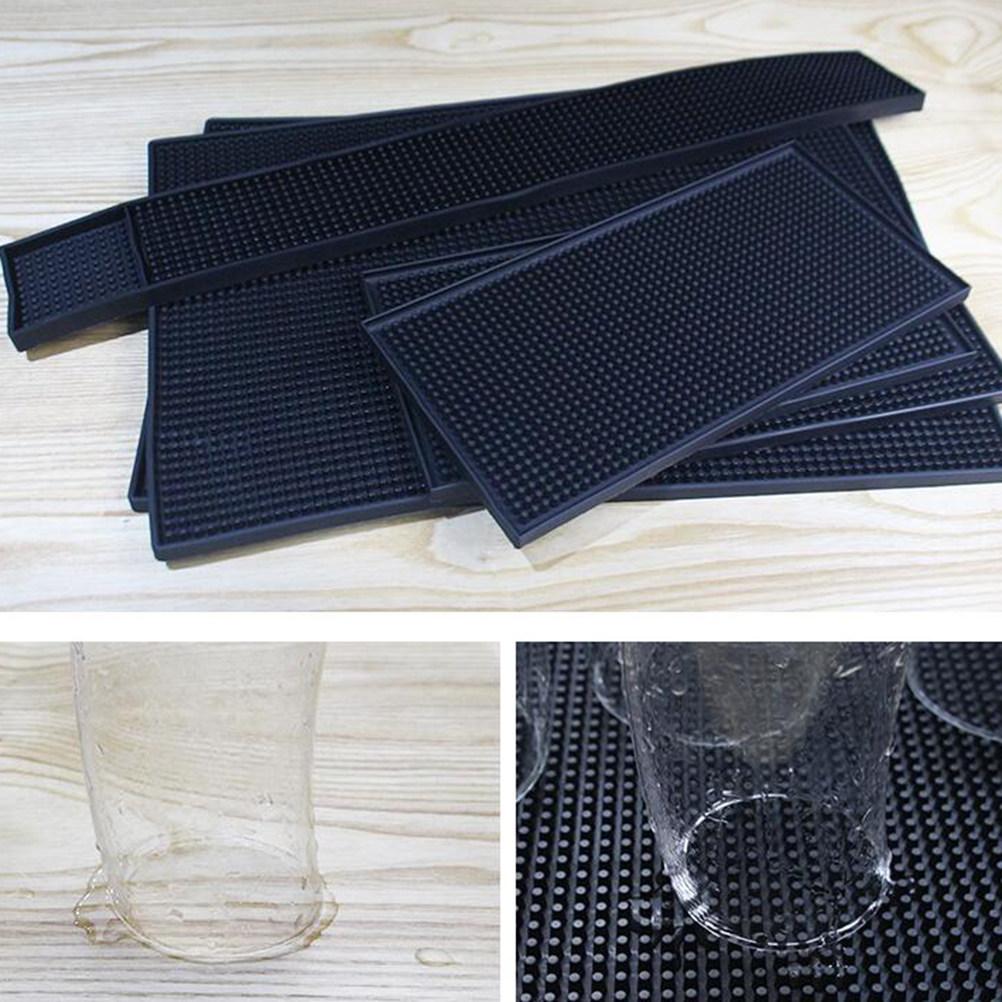 Large Square Silicone Tableware Drying Mat Non-Slip Drain Pad for Kitchen Bar Deep Grooves Drainage Dish Fruit Vegetable Tray