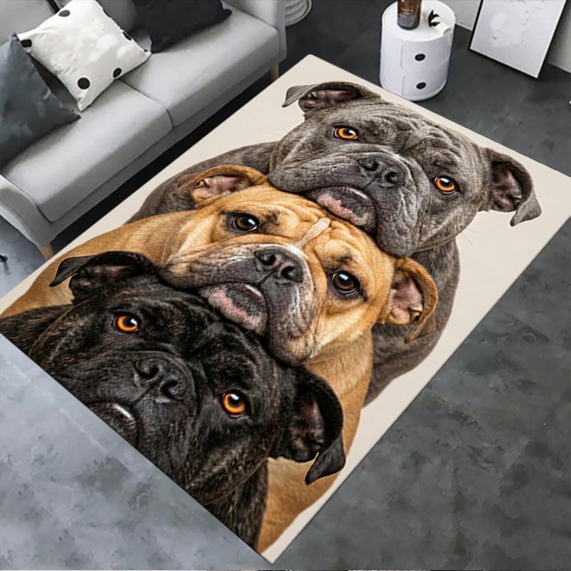 2025 New Three Puppies Carpet Rug for Living Room Bedroom Home Sofa Decoration,Kids Play Non-slip Floor Mat140