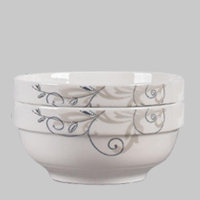 

Linpan Jingdezhen Golden Branch Jade Leaf Ceramic Soup Bowl Set