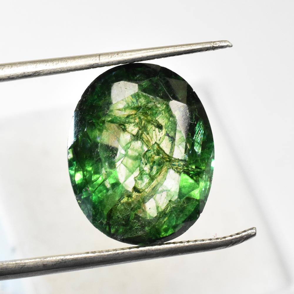Natural Green Emerald Loose Gemstone 15x12 mm 9.75 ct Oval Cut for Jewelry Making and Crafts