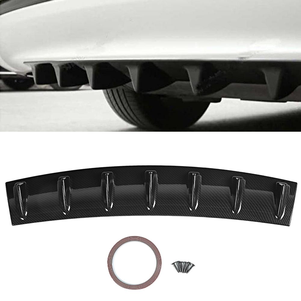 Rear Spoiler Shark 7 Fin Deflector Bumper Lip Diffuser Large
