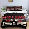 3D Tisk Guns N Roses GNR Kapela Retro Ložní Souprava Chlapci Dívky Twin Queen King Size Povlak na Přikrývku Povlak na Polštář Postel Chlapci Dospělí