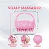 CLICKSWIFT Hair Scalp Massage Brush for Hair Growth Super Soft Silicone Bristles Dandruff Hair Washing Massager Brush Comfort Scalp Care Manual H