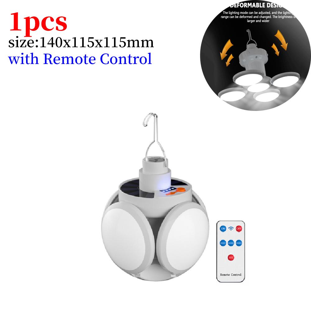 Outdoor Hiking Tent LED Solar Soccer Light Bulb Searchlights USB DC Rechargeable Portable Lantern Flashlight Camping Supplies